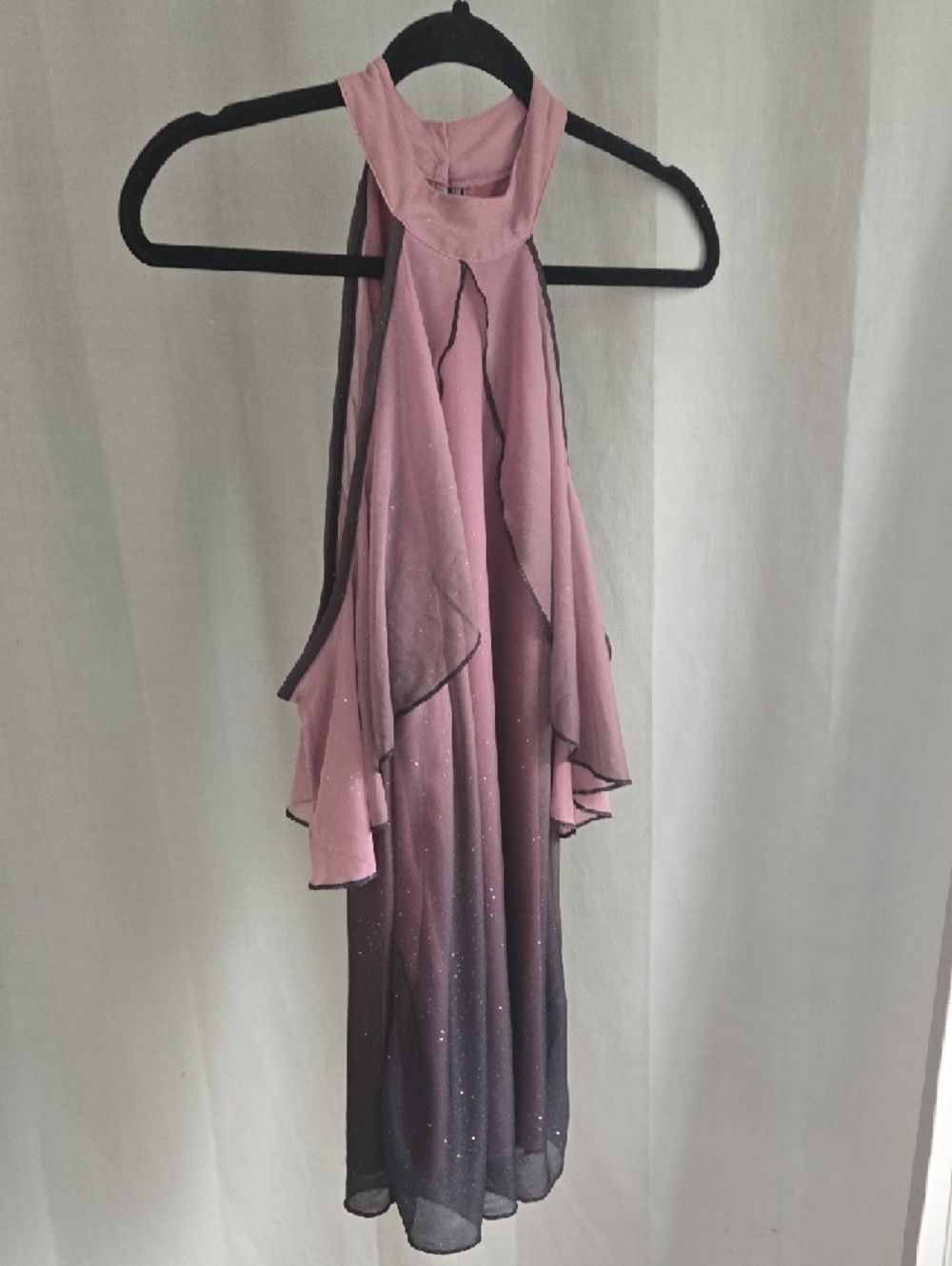 VENUS Mauve Cold-Shoulder Sparkle Blouse - Picture 3 of 11